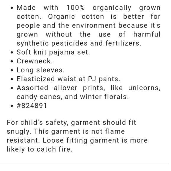 NWT Gap Kids Toddler Girl Pajama Set - Picture 3 of 3